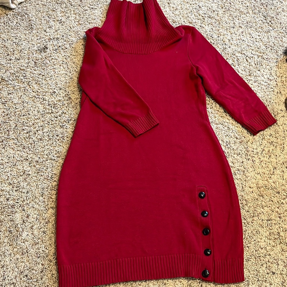 Ralph Lauren red sweater dress